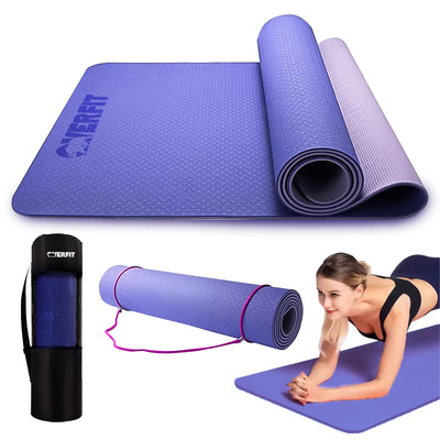 Mat Yoga TPE 6mm Overfit Alfombra Alfombra Pilates Bicolor