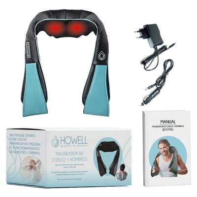 Masajeador De Cuello Espalda Howell Cervical V4 Celeste