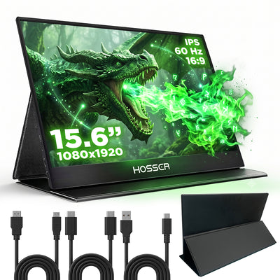 Monitor Notebook Portátil Gaming 15.6 Hosser FHD Parlante