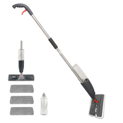 Mopa Plana 360° Spray Pulverizador Homely Microfibra Lavable