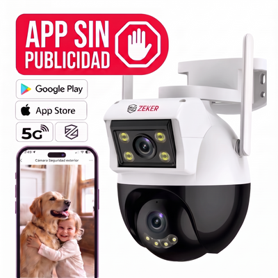 Camara de Seguridad Domo Zeker 4MP 2.4G Wifi Impermeable