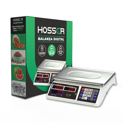 Balanza Digital Kasser Pesa 40 kilos Comercial Recargable