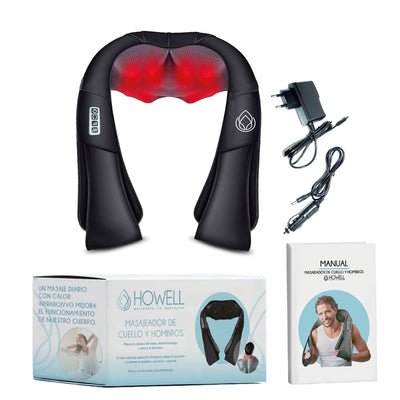 Masajeador Cervical Howell Espalda Cuello Hombros Masajes