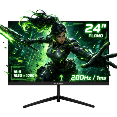 Monitor Gamer Hosser 24" 200 Hz 1ms Plano