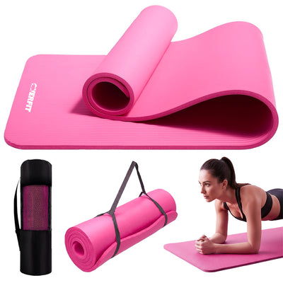 Mat Yoga NBR Overfit 189x61cm 15mm Rosado Antideslizante