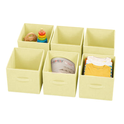 Cajas Organizadoras Cubo Plegable Homely Color Beige Closet Ropa Accesorios Pack 6