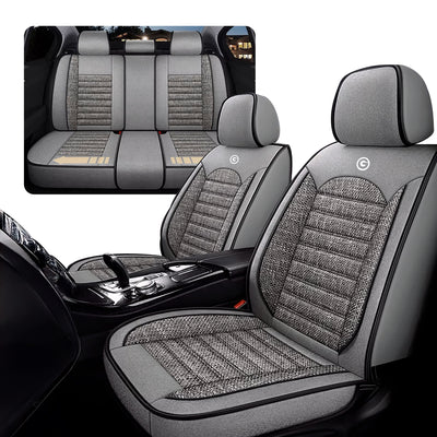 Funda Cubre Asiento Lino PU Galanta Set 5 Asientos Luxury