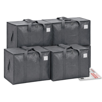 Bolsas Mudanzas Extra Grande Homely 90 Litros Gris Set X4 Gris Lisa
