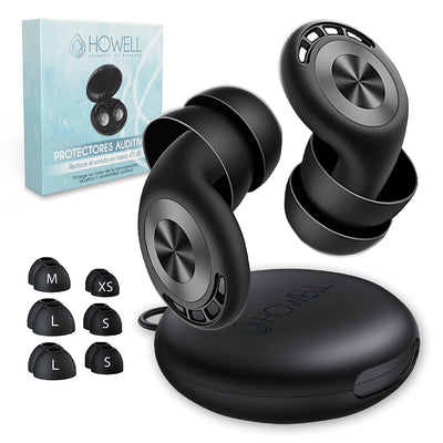 Protectores Auditivos Tapones Anti Ruido 45db Howell