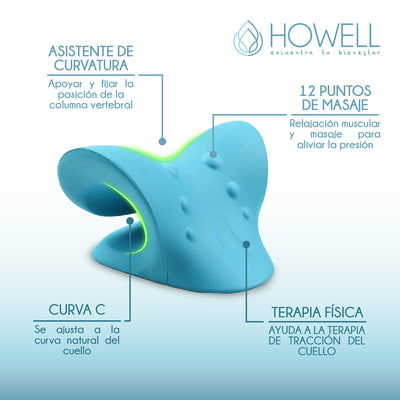 Almohada Tracción Cervical Quiropráctica Relajante Howell