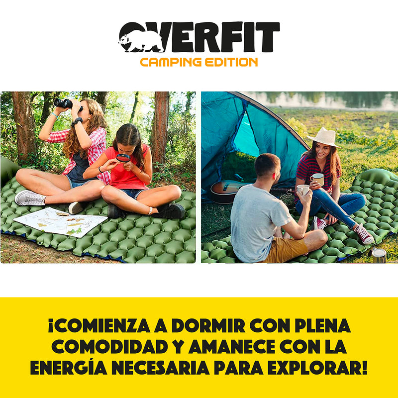 Colchoneta Inflable Individual Camping Overfit Light 10cm