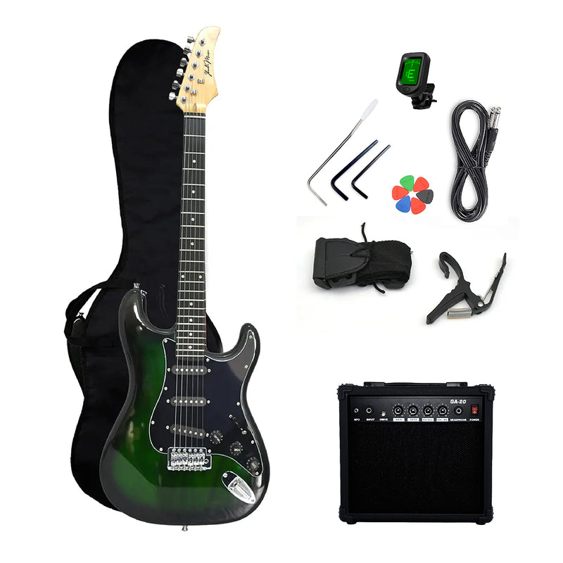 Guitarra Eléctrica Stratocaster Ibrah + Amplif + Accesorios