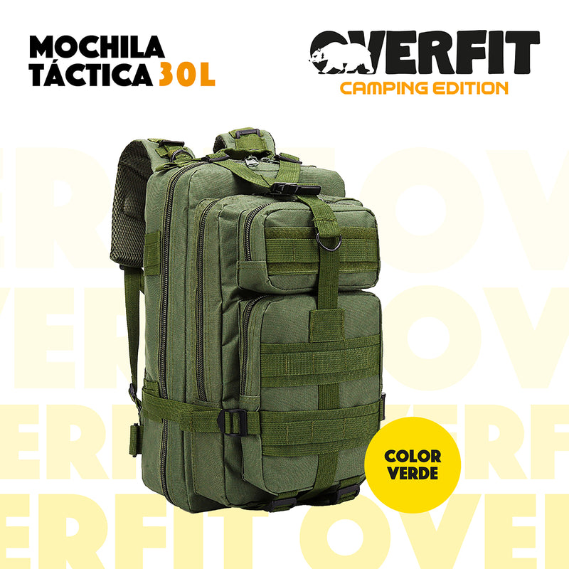 Mochila de Táctica Militar 30L Overfit Trekking Edition