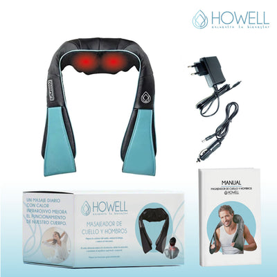 Masajeador De Cuello Espalda Howell Cervical V4 Celeste