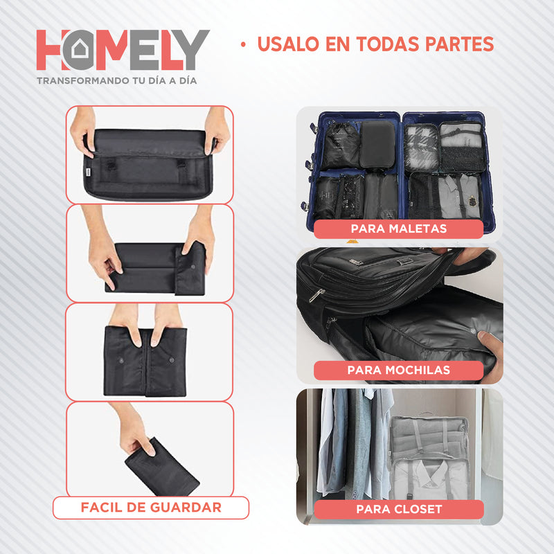 Set de Bolsas organizadoras de maleta Homely 8 en 1