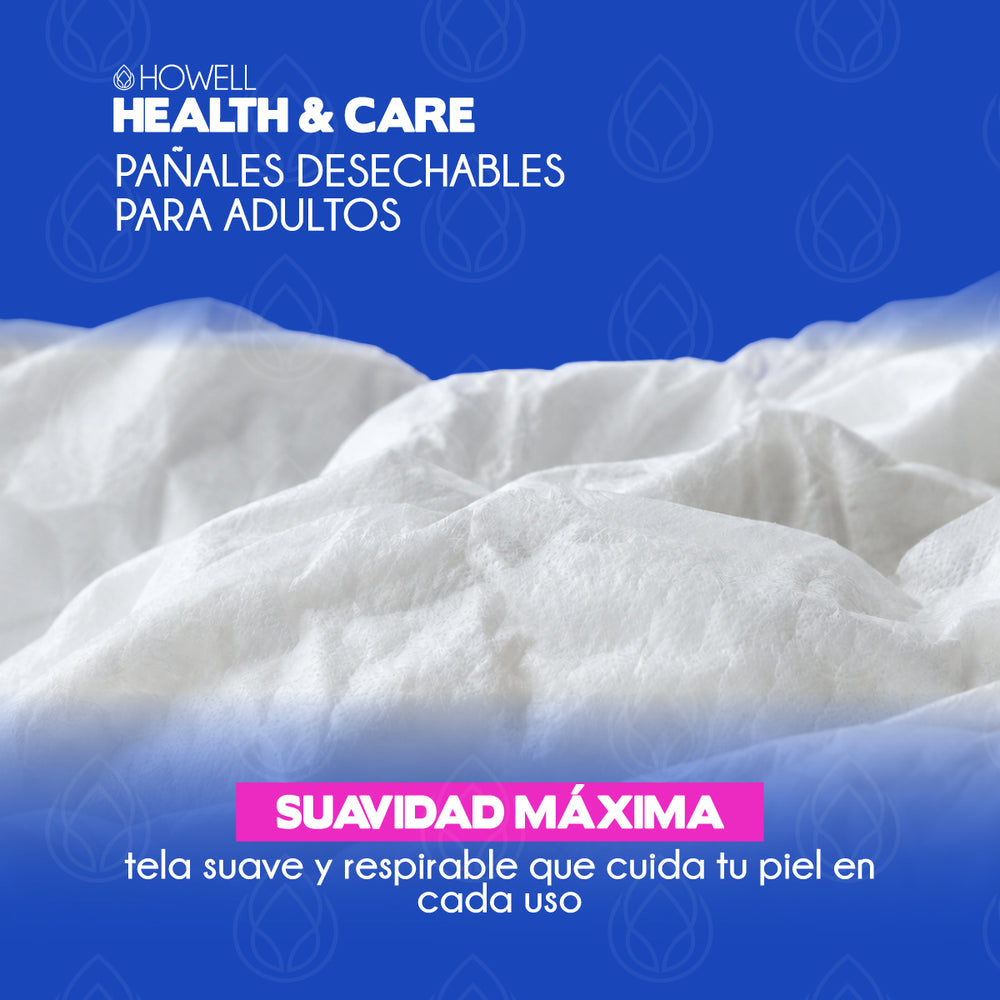 Pack x 16 Pañal para adulto talla L Howell Ultra Absorvente