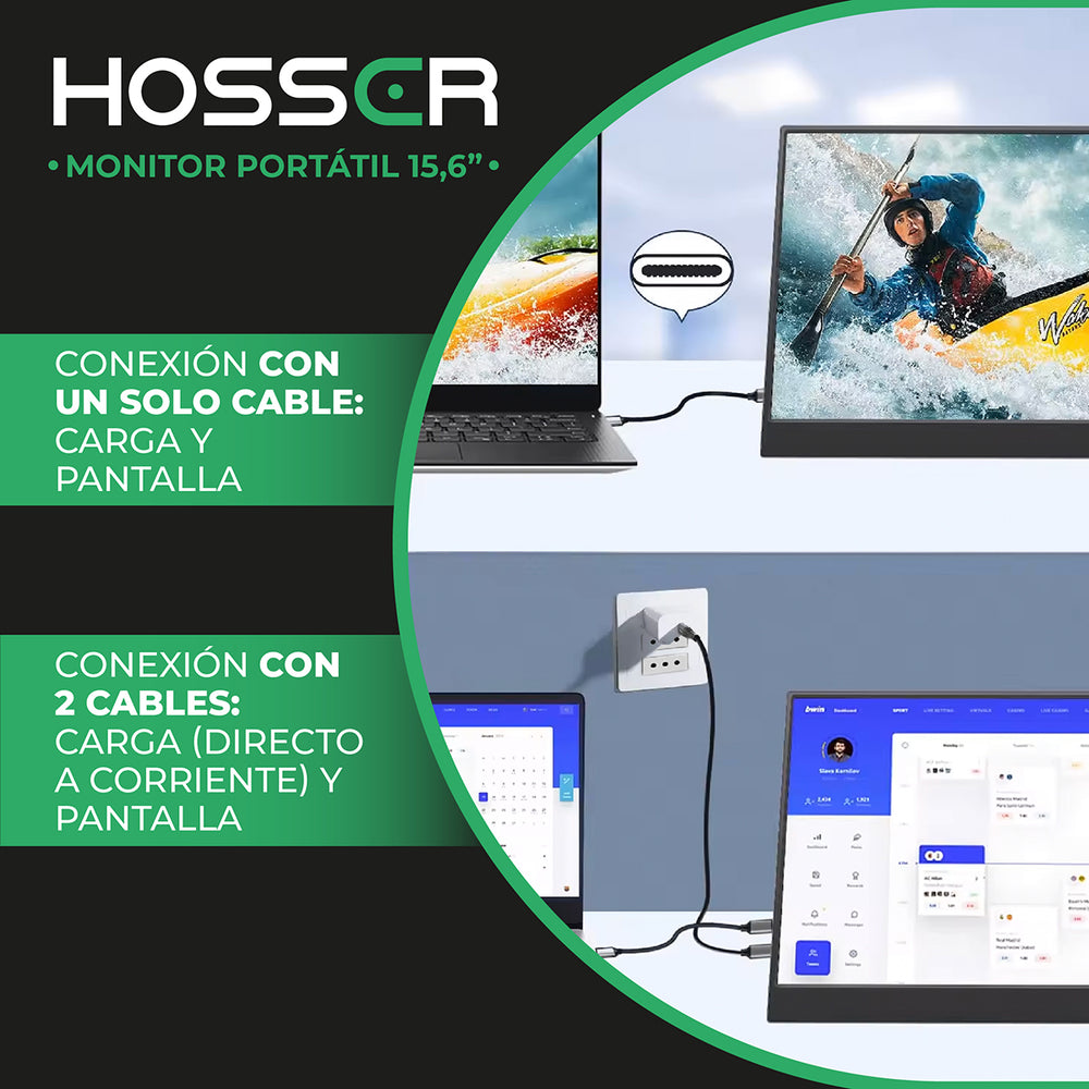 Monitor Portátil Gaming 15.6" Full HD