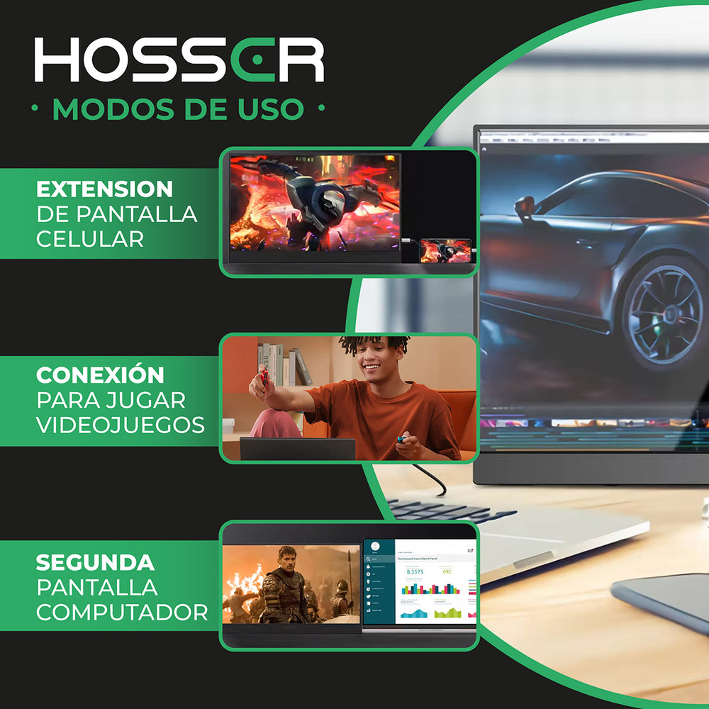 Monitor Portátil Gaming 15.6" Full HD