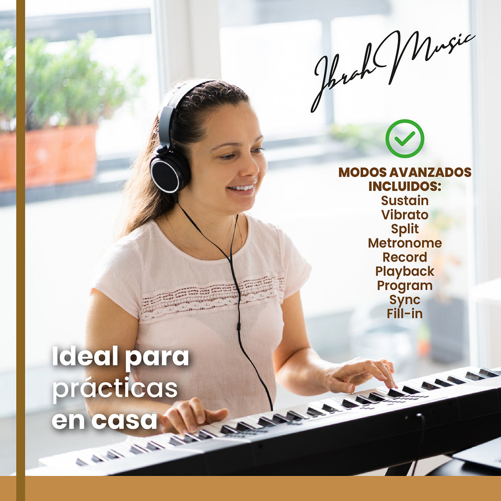 Piano Eléctrico Yongmei 61 Teclas Teclado Musical USB