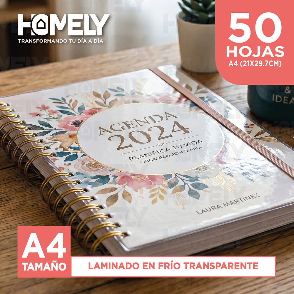 Papel Laminado Frio Adhesivo Transparente A4 Homely 50 Hojas