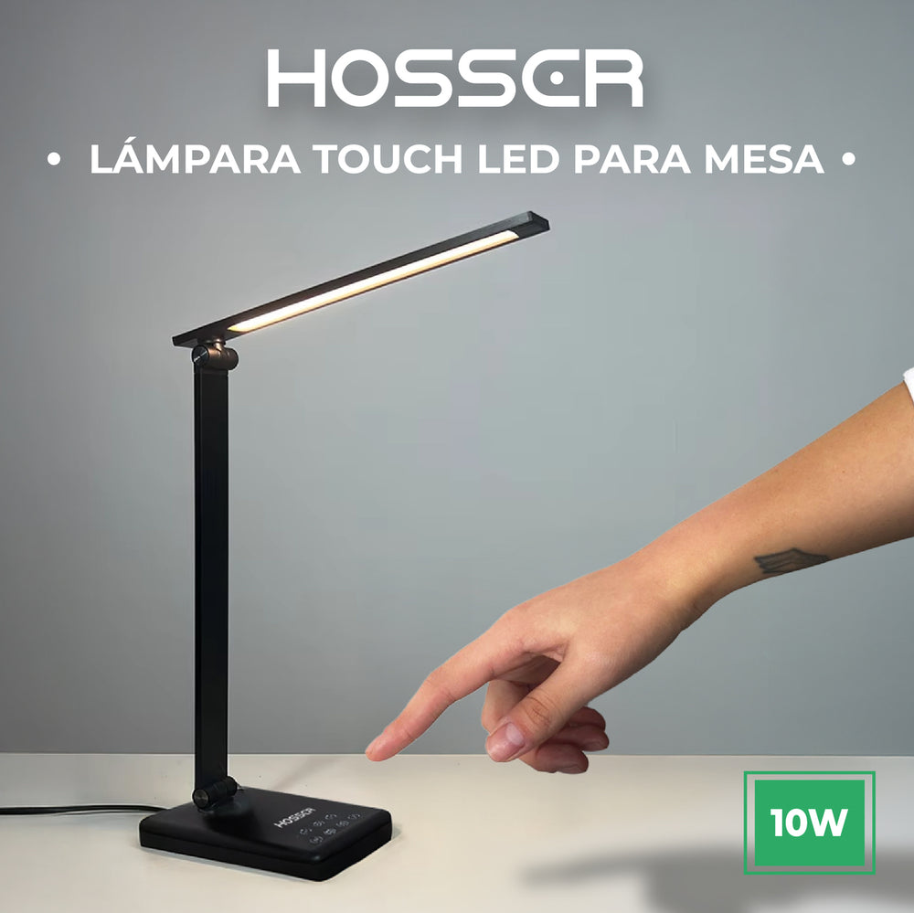 Lampara Inteligente Led Hosser Touch 3 Tonos Luz Lectura 10W