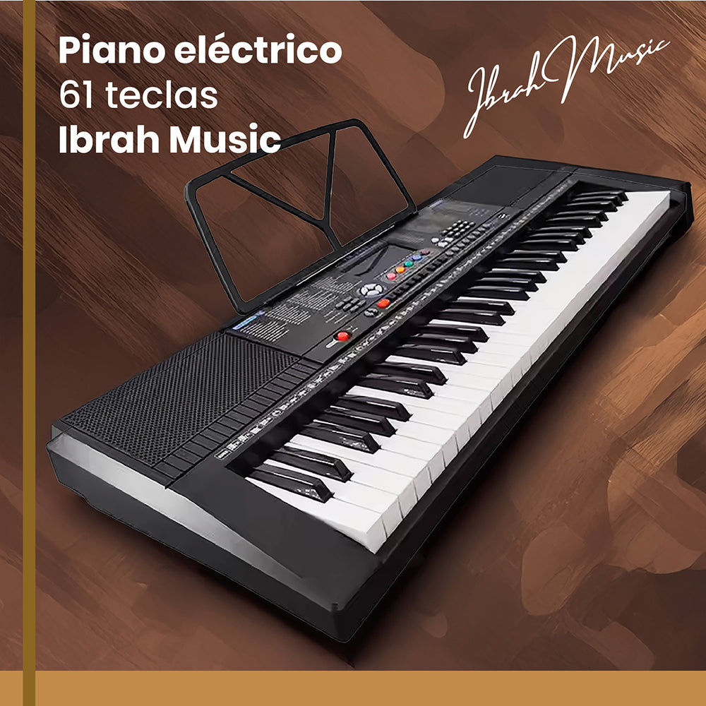 Piano Eléctrico Yongmei 61 Teclas Teclado Musical USB