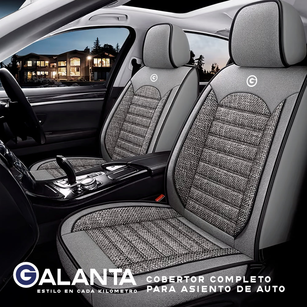 Funda Cubre Asiento Lino PU Galanta Set 5 Asientos Luxury