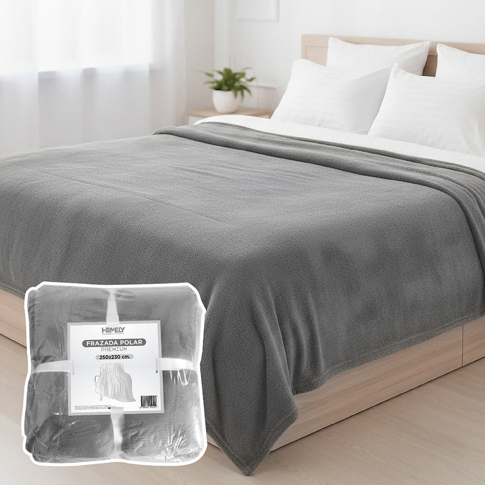 Frazada Polar Termica King 300GSM Homely Manta 250x230cm