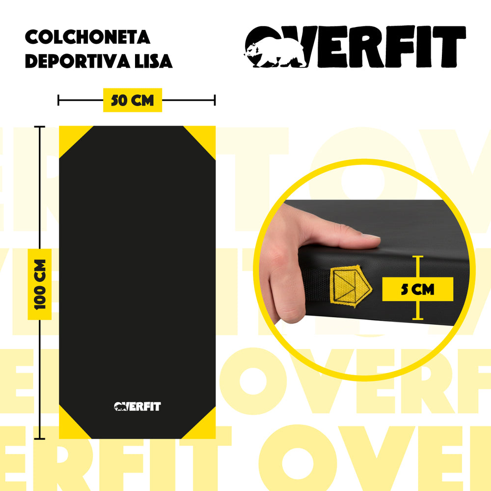 Colchoneta Deportiva Lisa Overfit 50mm Ejercicios Abdominal