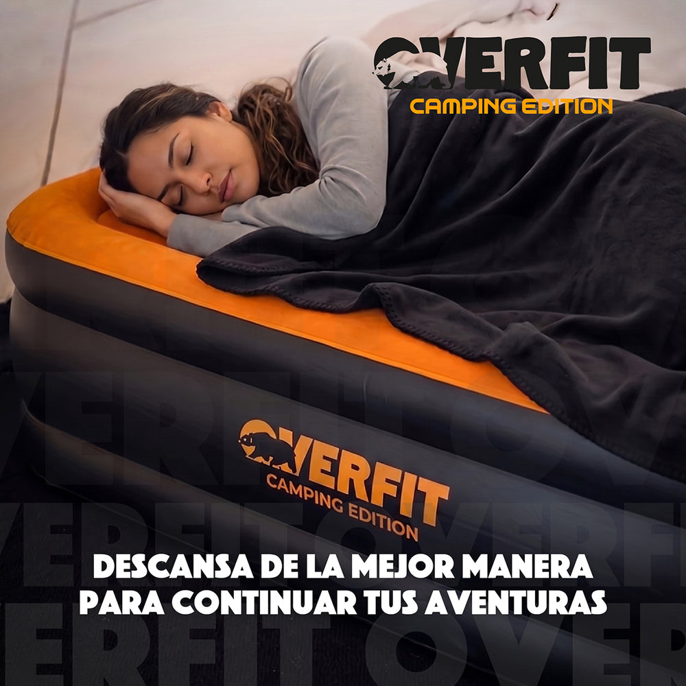 Colchón Inflable Electrico Individual Overfit Bomba Portatil