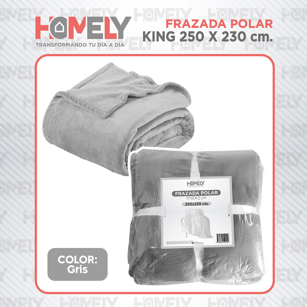 Frazada Polar Termica King 300GSM Homely Manta 250x230cm