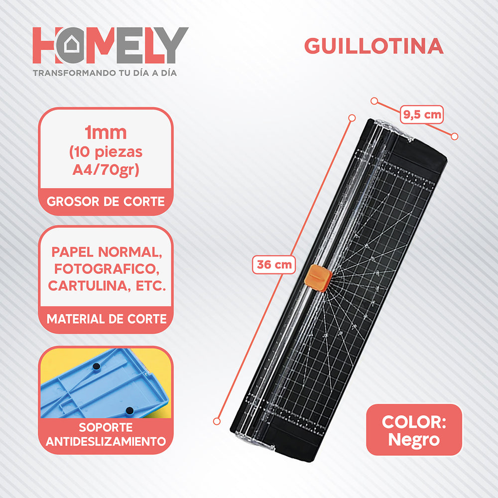 Guillotina + Perforadora + Corchetera Termolaminadora Set