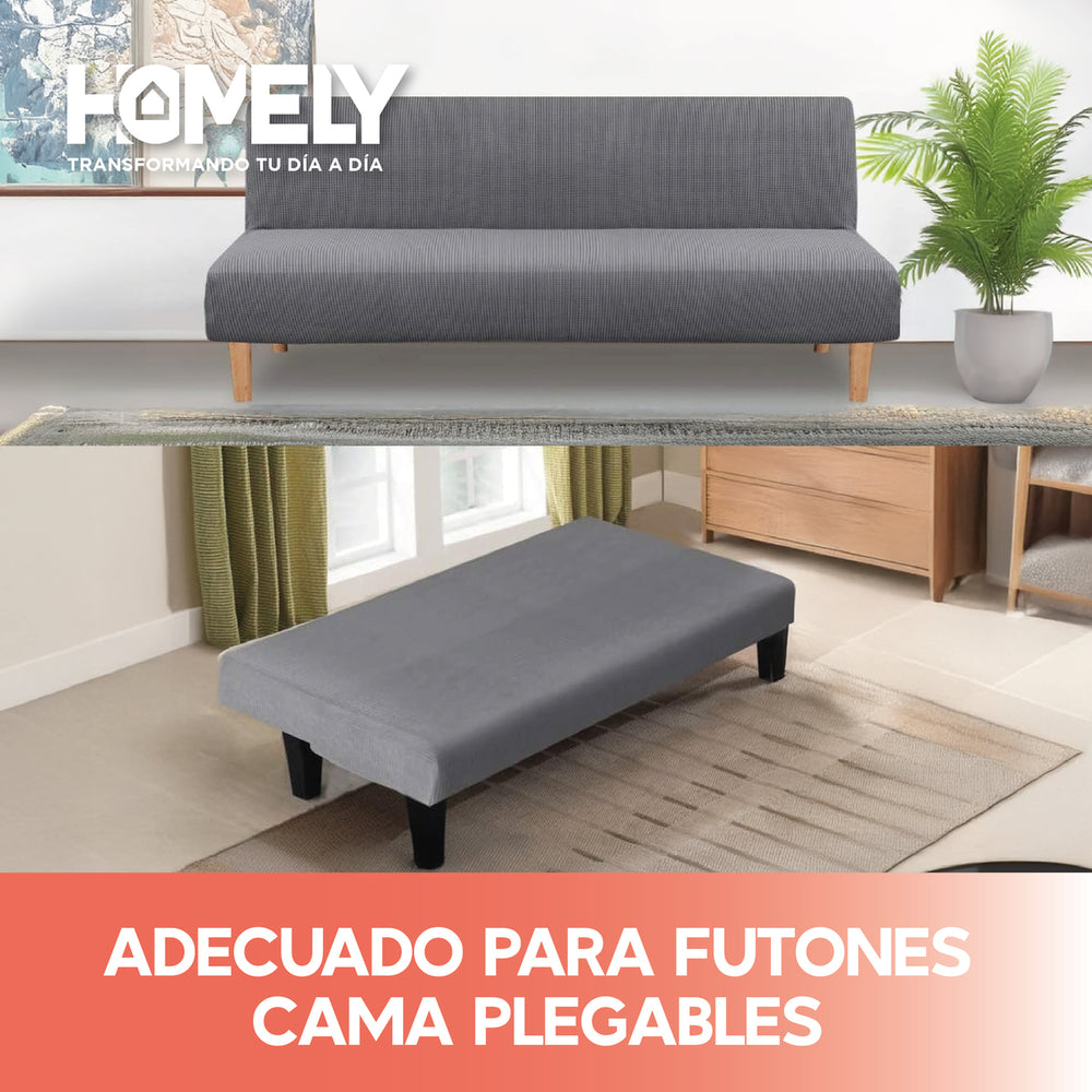 Funda Cubre Sillon Sofa Futon Homely 3 Cuerpos Premium