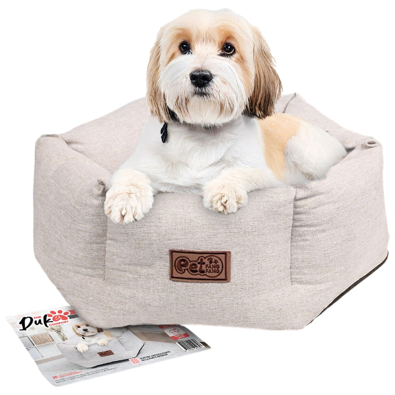 Cama de perro talla M The Duke Company 62 x 62 x 22 cm beige