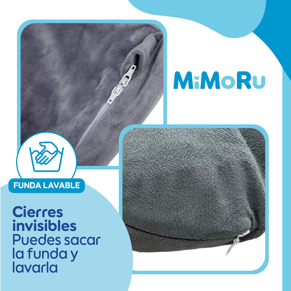 Cojin Maternal De Lactancia Embarazada Mimoru Almohada U Funda Extra Suave Para Dormir Antimolestia Gris - Default Title