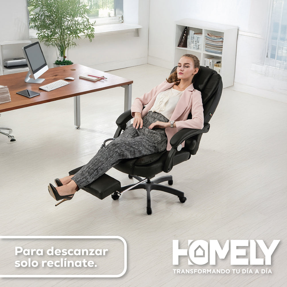 Silla Premium Escritorio Reclinable con Apoyapies Homely