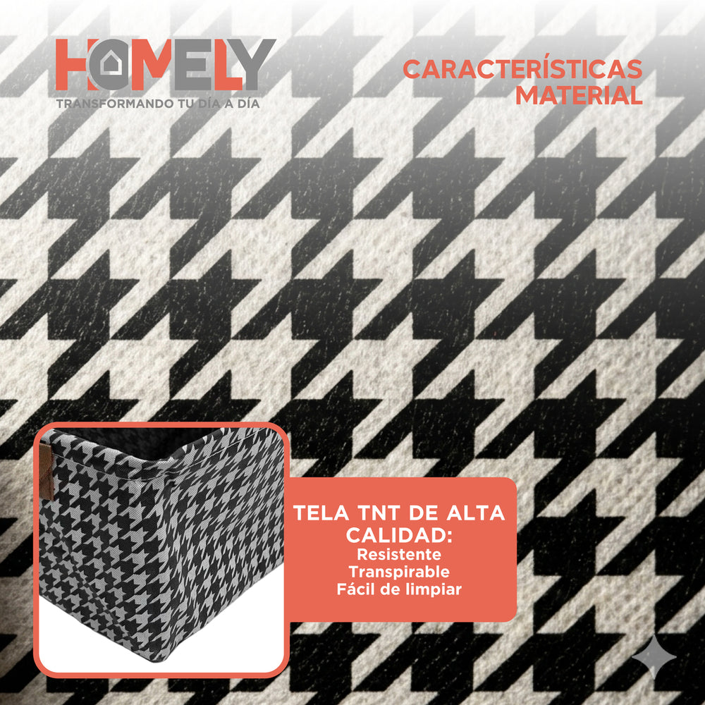 Cajas Organizadoras Plegable Homely Almacenamiento Asa Set 4
