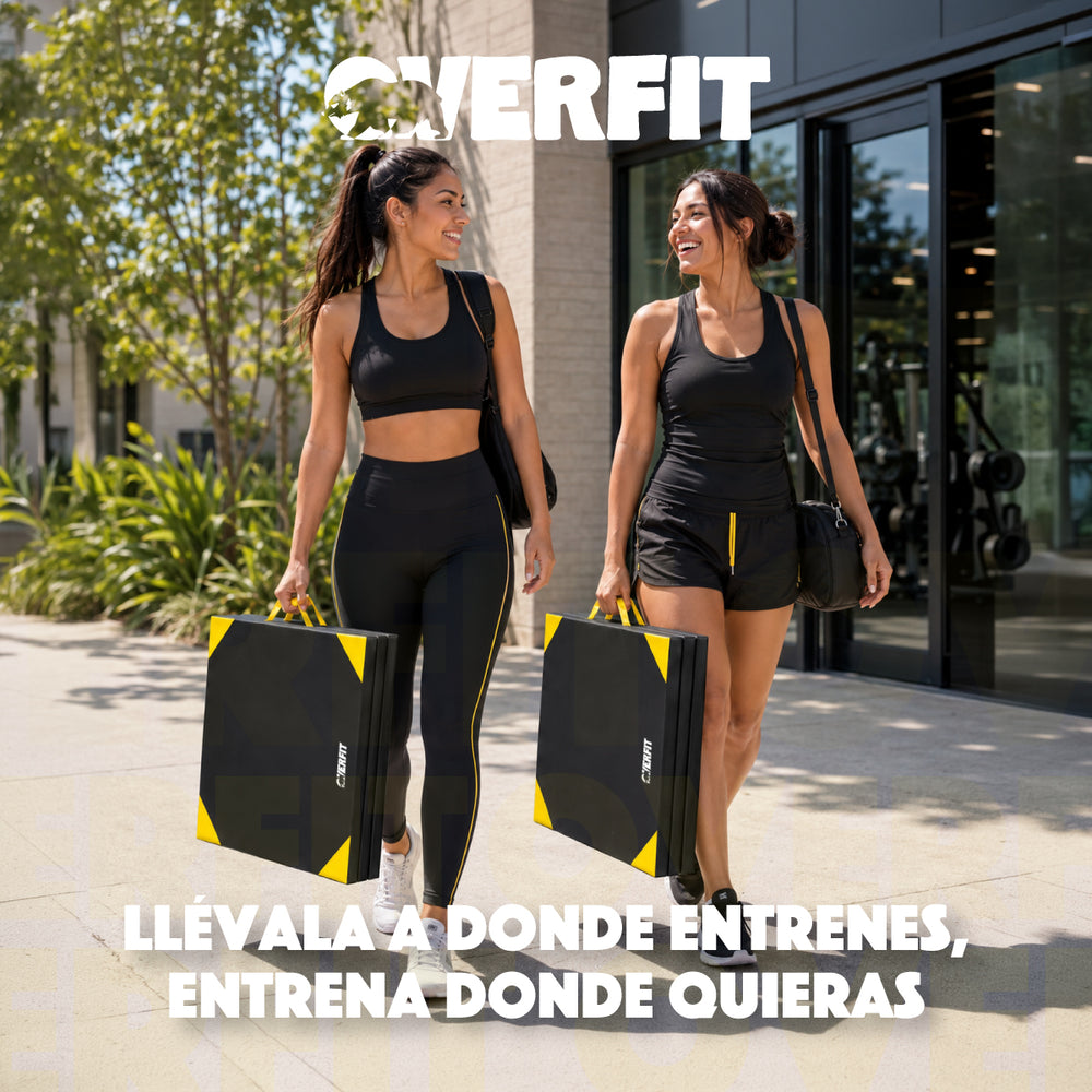 Colchoneta Deportiva Triple Overfit Ejercicios Plegable