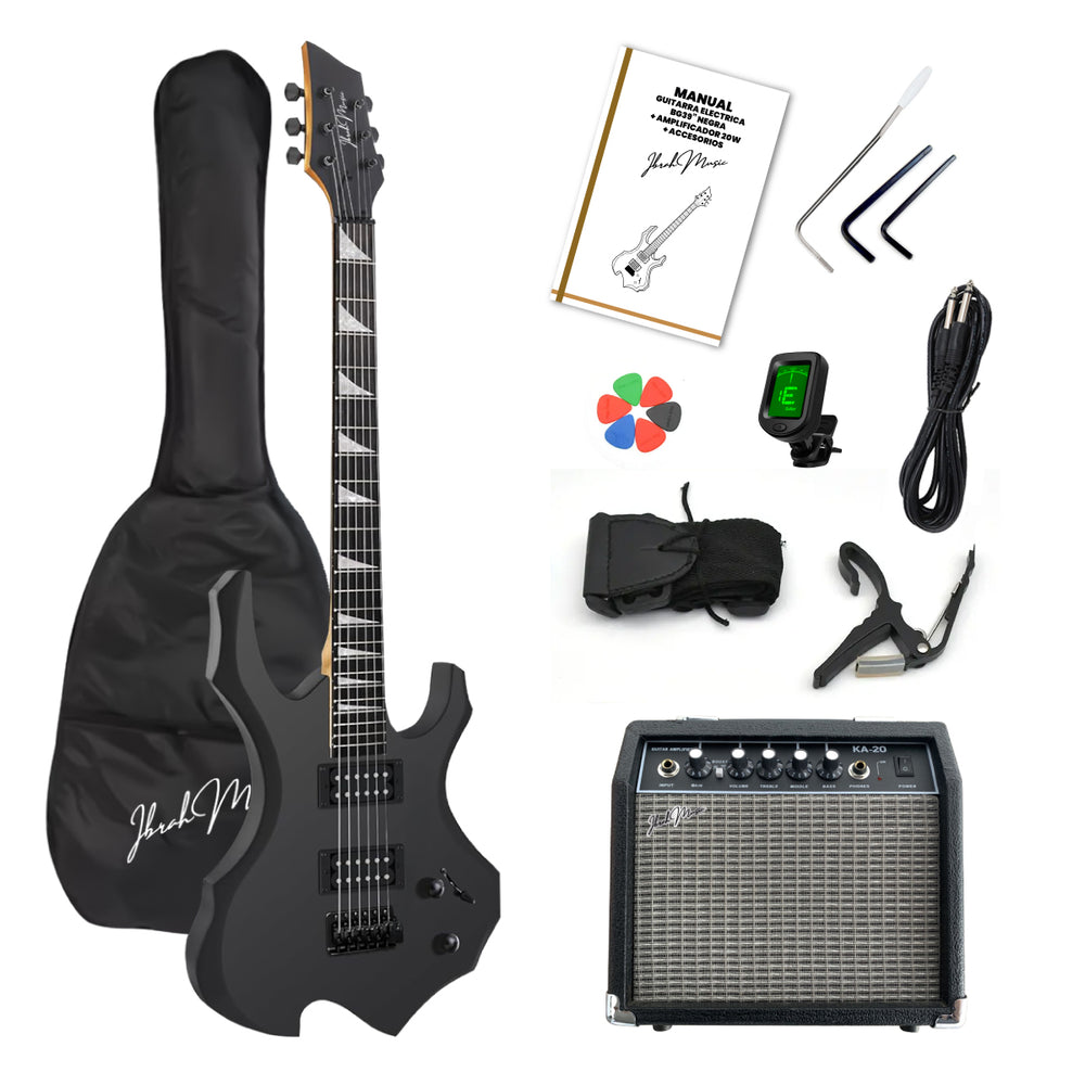 Guitarra Electrica BG 39" Ibrah Music + Amplificador 20 W