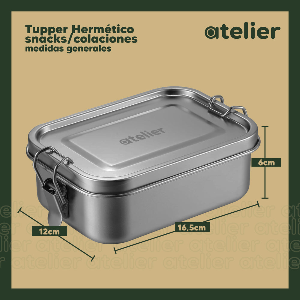 Tupper Frasco 850ml Atelier Acero Inoxidable Individual