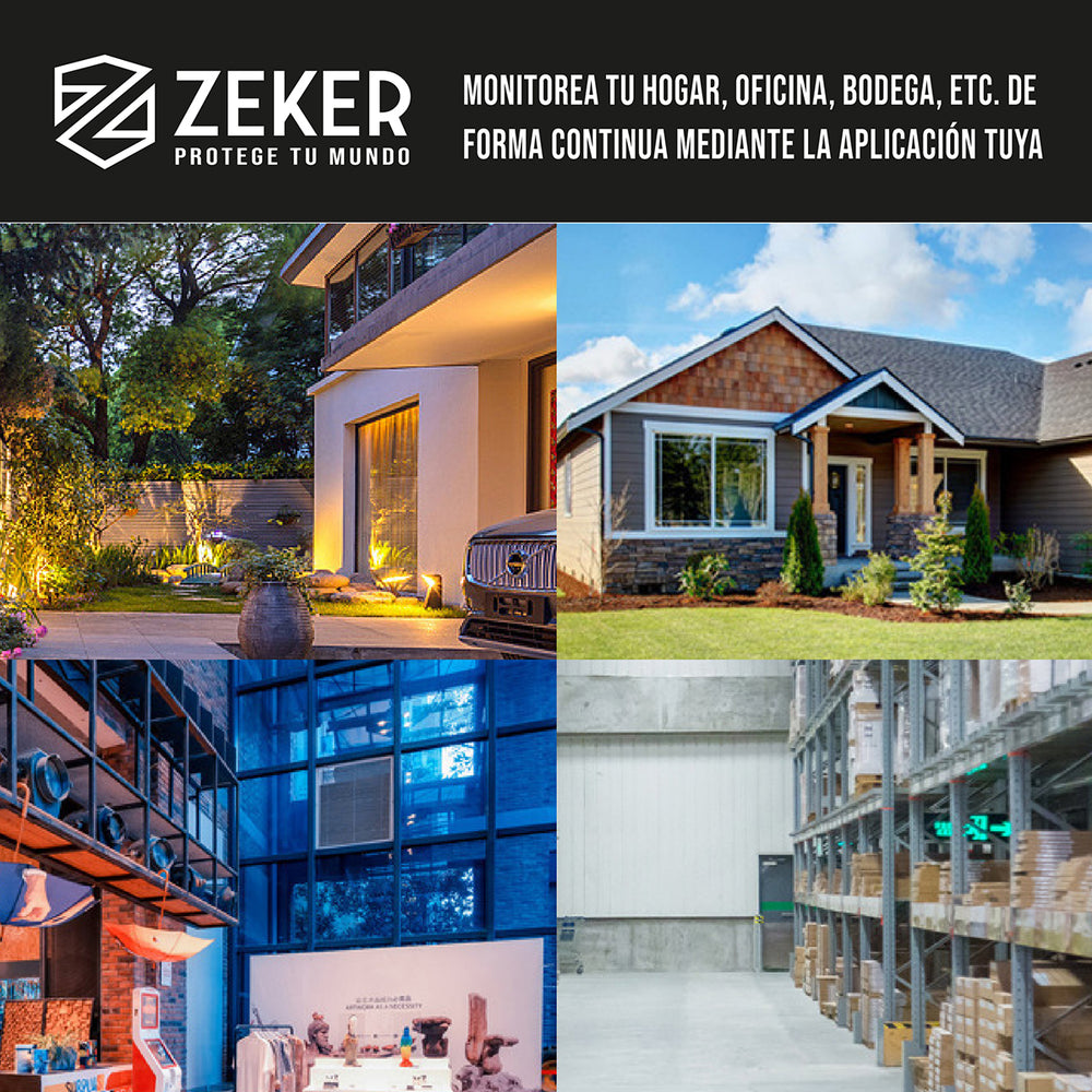 Pack X3 Camara De Seguridad 5g Zeker Doble 8mp Impermeable