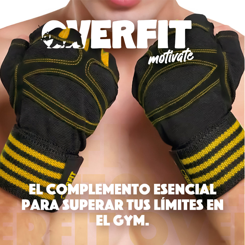 Guantes gym entrenamiento pesas talla L