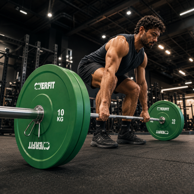 Disco Pesa Olimpica Goma Overfit 10kg Antideslizante