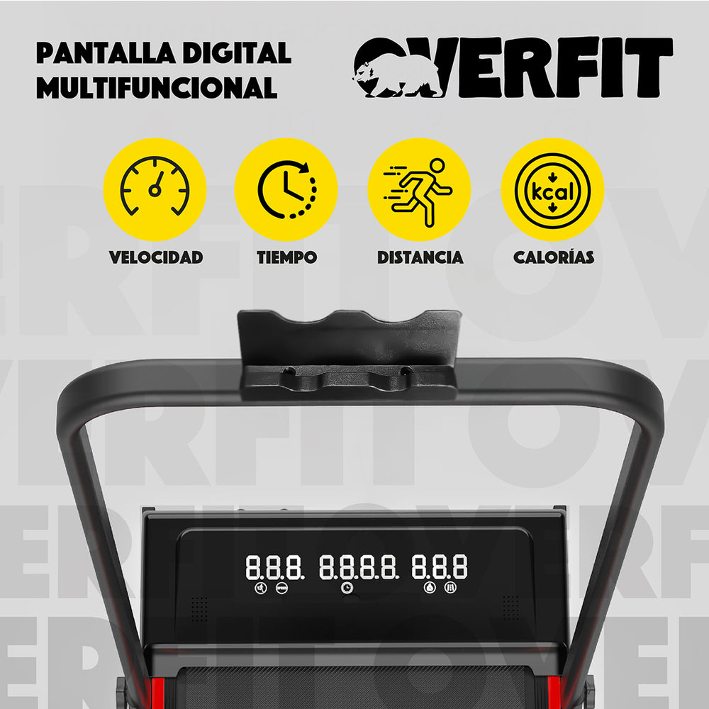 Trotadora 2 Hp Overfit Caminadora Electrica Plegable 10 Km/h