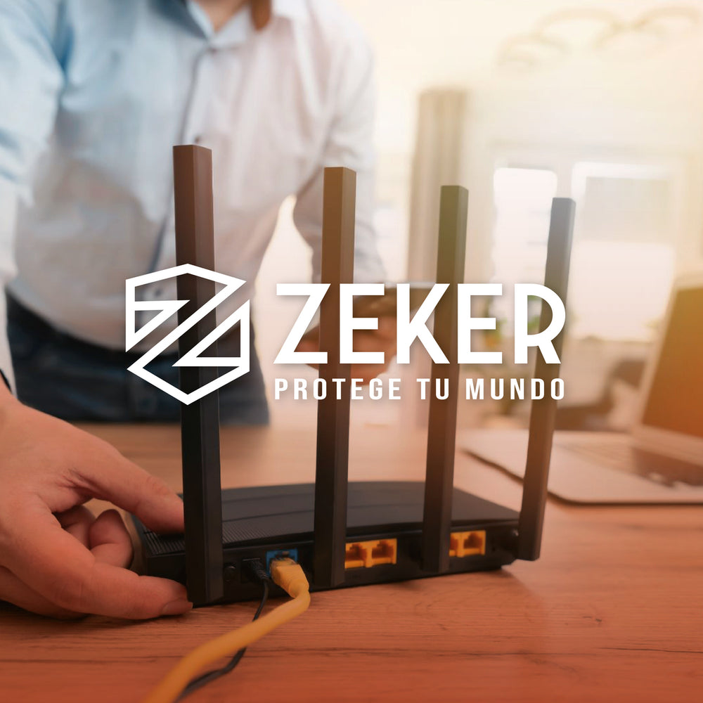 Cable Dual Camara Seguridad Zeker Extensor Poder Ethernet 5m