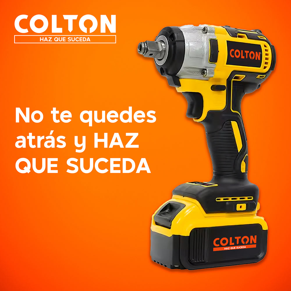 Llave Impacto 350N/M Colton + Accesorios + 2 Baterías
