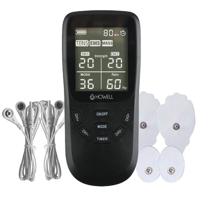 Tens Electroestimulador Muscular 36 Modos Howell EMS Dual