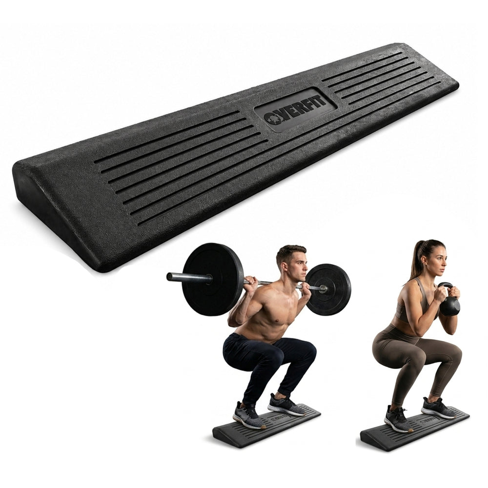 Cuña Talonera De Goma Para Sentadillas Plataforma Inclinada 20 Grados Overfit Gym Elevaciones Pantorrilla - Default Title