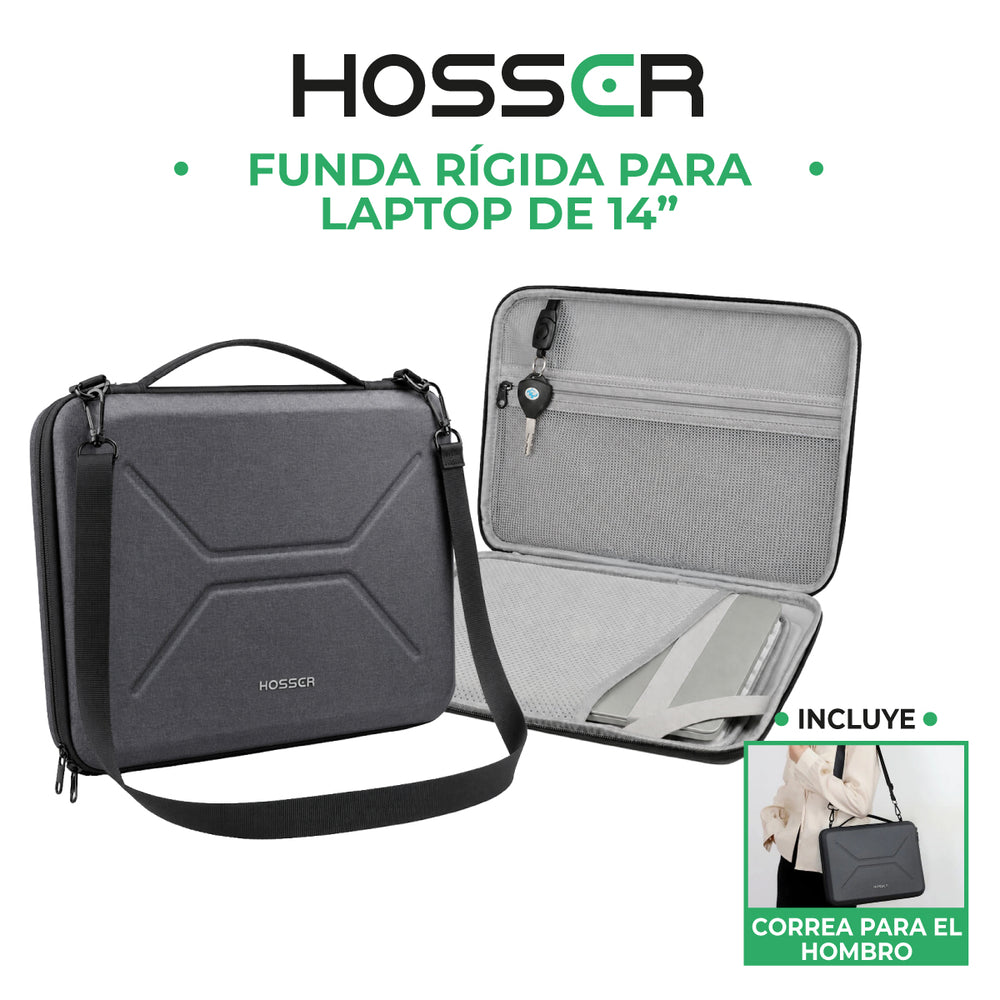 Funda protectora de laptop hardcase 14" Hosser