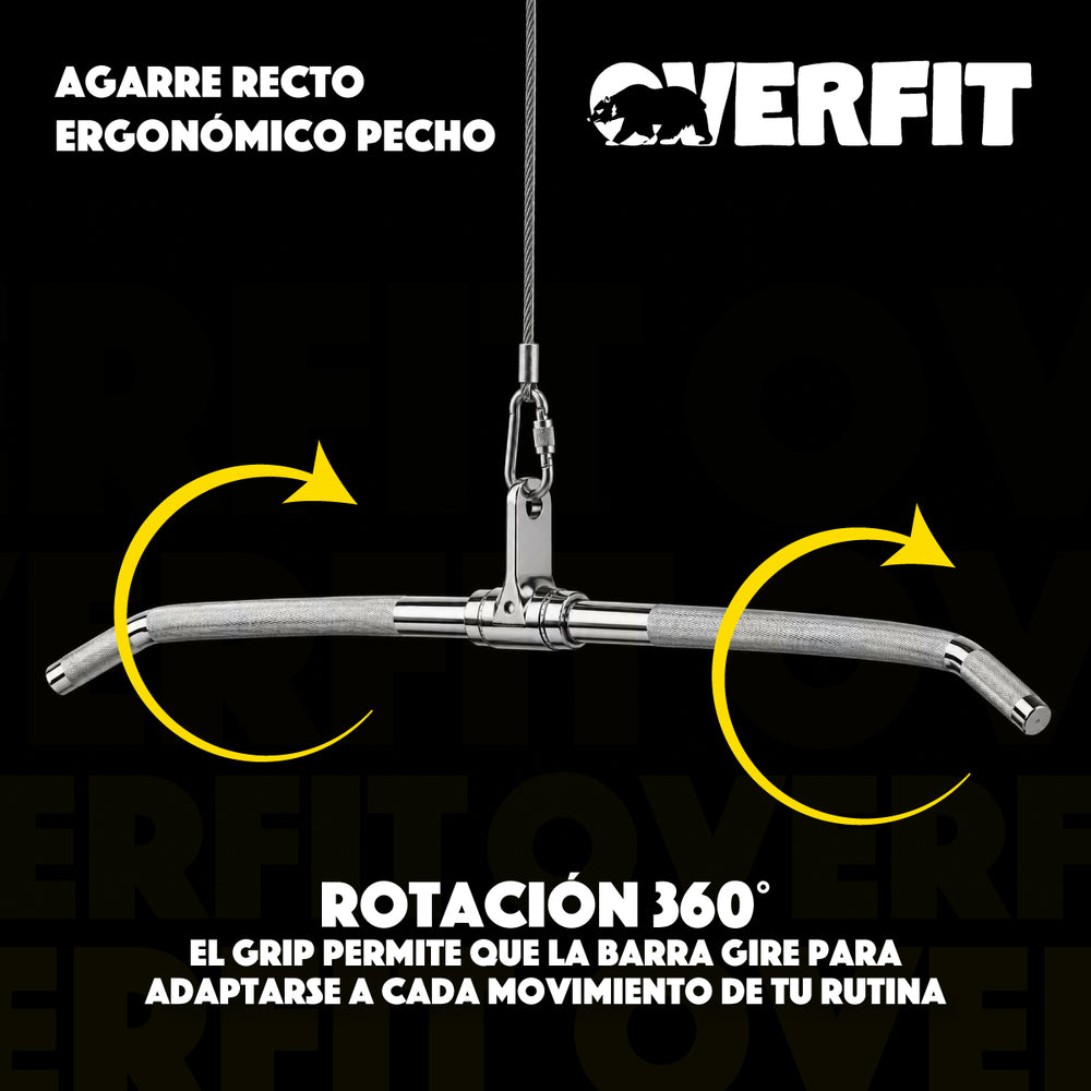 Agarre Tipo Remo Ergonomico Pro Overfit Entrenamiento Polea